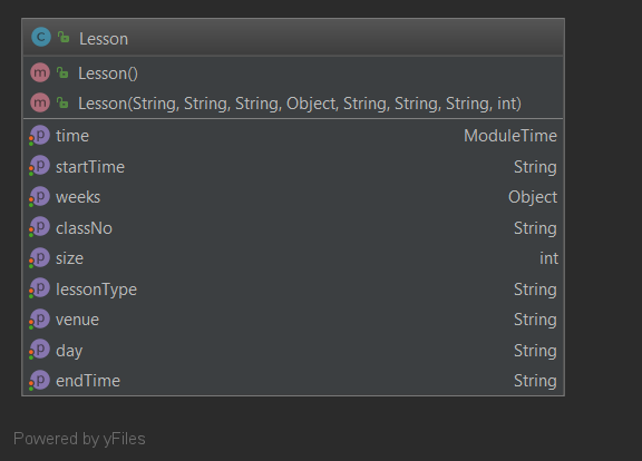 LessonClassDiagram